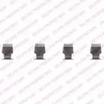 LX0468 DELPHI Комплектующие, колодки дискового тормоза