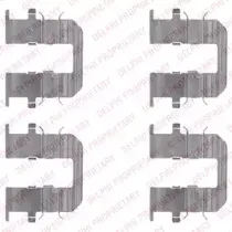 LX0489 DELPHI Комплектующие, колодки дискового тормоза