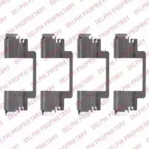 LX0525 DELPHI Комплектующие, колодки дискового тормоза