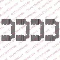 LX0533 DELPHI Комплектующие, колодки дискового тормоза