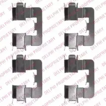 LX0539 DELPHI Комплектующие, колодки дискового тормоза