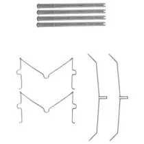 LX0637 DELPHI Комплектующие, колодки дискового тормоза