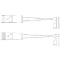 LZ0185 DELPHI Контрольный контакт, контроль слоя тормозных колодок