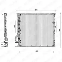 TSP0225014 DELPHI Конденсатор, кондиционер