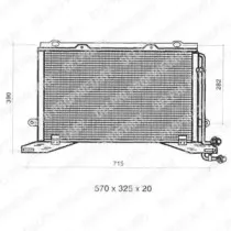 TSP0225330 DELPHI Конденсатор, кондиционер