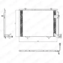 TSP0225432 DELPHI Конденсатор, кондиционер