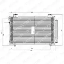 TSP0225570 DELPHI Конденсатор, кондиционер