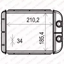TSP0525541 DELPHI Теплообменник, отопление салона
