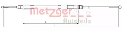 10.4232 METZGER Трос, стояночная тормозная система