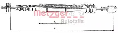 10.824 METZGER Трос, стояночная тормозная система