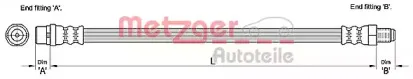 4110255 METZGER Тормозной шланг