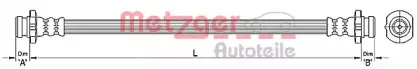4110393 METZGER Тормозной шланг