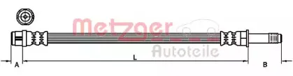 4110482 METZGER Тормозной шланг