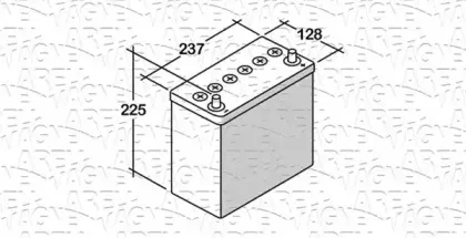 068045030050 MAGNETI MARELLI Стартерная аккумуляторная батарея