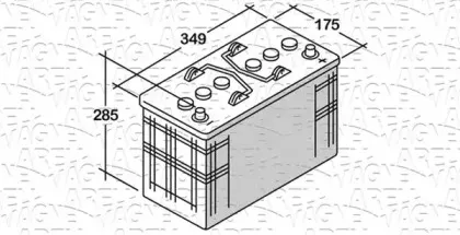 068125076010 MAGNETI MARELLI Стартерная аккумуляторная батарея