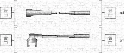 941318111145 MAGNETI MARELLI Комплект проводов зажигания
