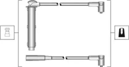 941318111295 MAGNETI MARELLI Комплект проводов зажигания