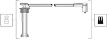 941318111300 MAGNETI MARELLI Комплект проводов зажигания