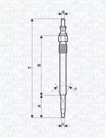 062900052304 MAGNETI MARELLI Свеча накаливания