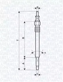 062900012304 MAGNETI MARELLI Свеча накаливания