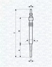 062900058304 MAGNETI MARELLI Свеча накаливания