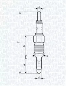 062900083304 MAGNETI MARELLI Свеча накаливания