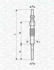 062900079304 MAGNETI MARELLI Свеча накаливания