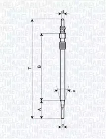062900081304 MAGNETI MARELLI Свеча накаливания