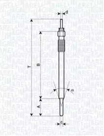 062900091304 MAGNETI MARELLI Свеча накаливания