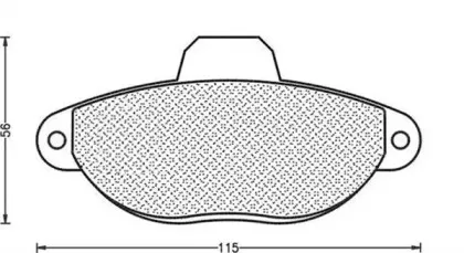 430216170259 MAGNETI MARELLI Комплект тормозных колодок, дисковый тормоз