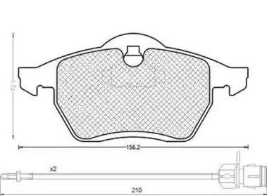 430216170311 MAGNETI MARELLI Комплект тормозных колодок, дисковый тормоз