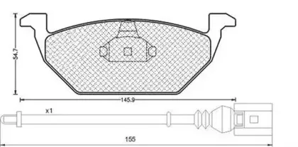 430216170330 MAGNETI MARELLI Комплект тормозных колодок, дисковый тормоз