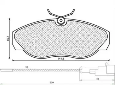 430216171156 MAGNETI MARELLI Комплект тормозных колодок, дисковый тормоз