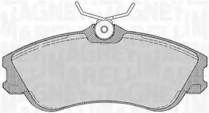 363916060199 MAGNETI MARELLI Комплект тормозных колодок, дисковый тормоз