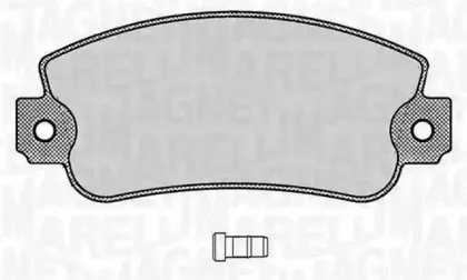 363916060212 MAGNETI MARELLI Комплект тормозных колодок, дисковый тормоз