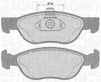 363916060238 MAGNETI MARELLI Комплект тормозных колодок, дисковый тормоз