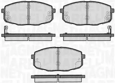 363916060281 MAGNETI MARELLI Комплект тормозных колодок, дисковый тормоз