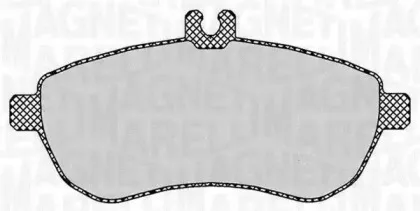 363916060313 MAGNETI MARELLI Комплект тормозных колодок, дисковый тормоз
