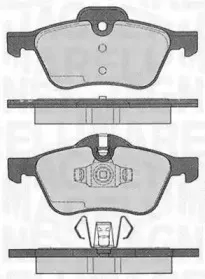 363916060332 MAGNETI MARELLI Комплект тормозных колодок, дисковый тормоз