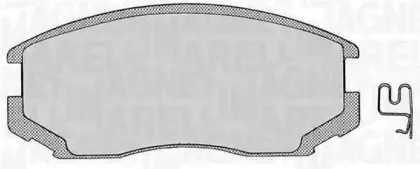 363916060333 MAGNETI MARELLI Комплект тормозных колодок, дисковый тормоз
