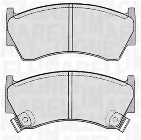 363916060343 MAGNETI MARELLI Комплект тормозных колодок, дисковый тормоз