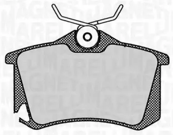 363916060444 MAGNETI MARELLI Комплект тормозных колодок, дисковый тормоз