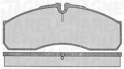 363916060480 MAGNETI MARELLI Комплект тормозных колодок, дисковый тормоз