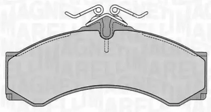 363916060524 MAGNETI MARELLI Комплект тормозных колодок, дисковый тормоз
