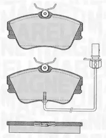 363916060528 MAGNETI MARELLI Комплект тормозных колодок, дисковый тормоз