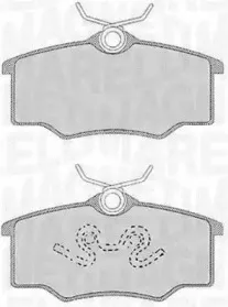 363916060531 MAGNETI MARELLI Комплект тормозных колодок, дисковый тормоз