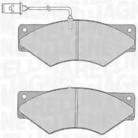 363916060547 MAGNETI MARELLI Комплект тормозных колодок, дисковый тормоз