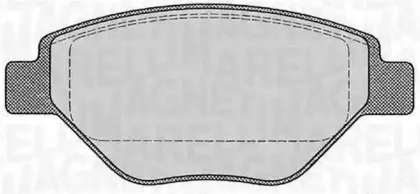 363916060600 MAGNETI MARELLI Комплект тормозных колодок, дисковый тормоз