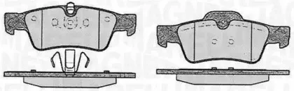 363916060640 MAGNETI MARELLI Комплект тормозных колодок, дисковый тормоз