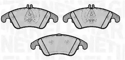 363916060653 MAGNETI MARELLI Комплект тормозных колодок, дисковый тормоз